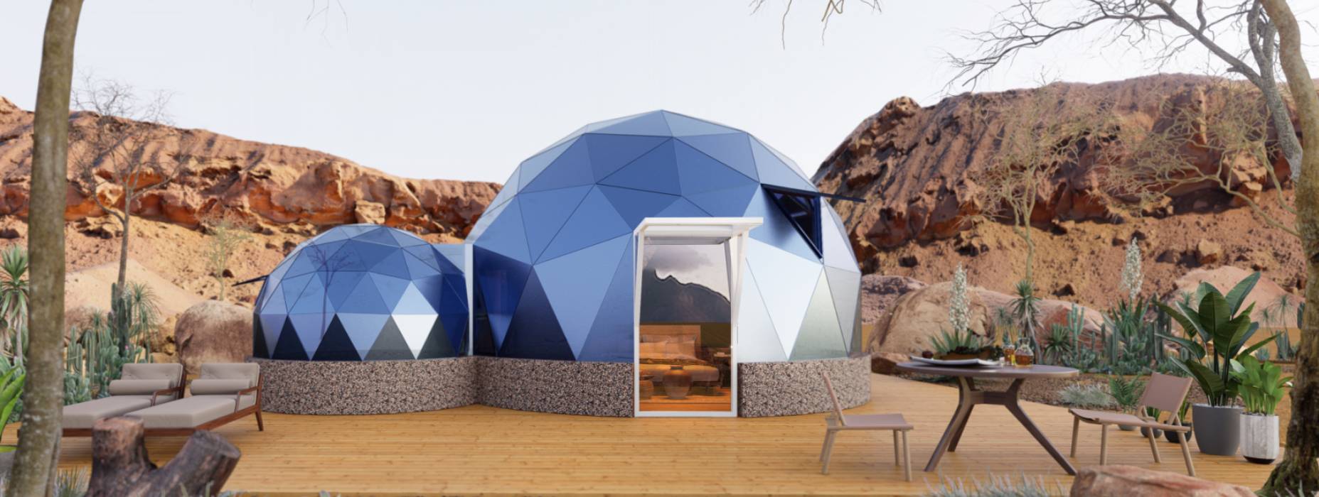 黟县球形智能光伏玻璃星空房